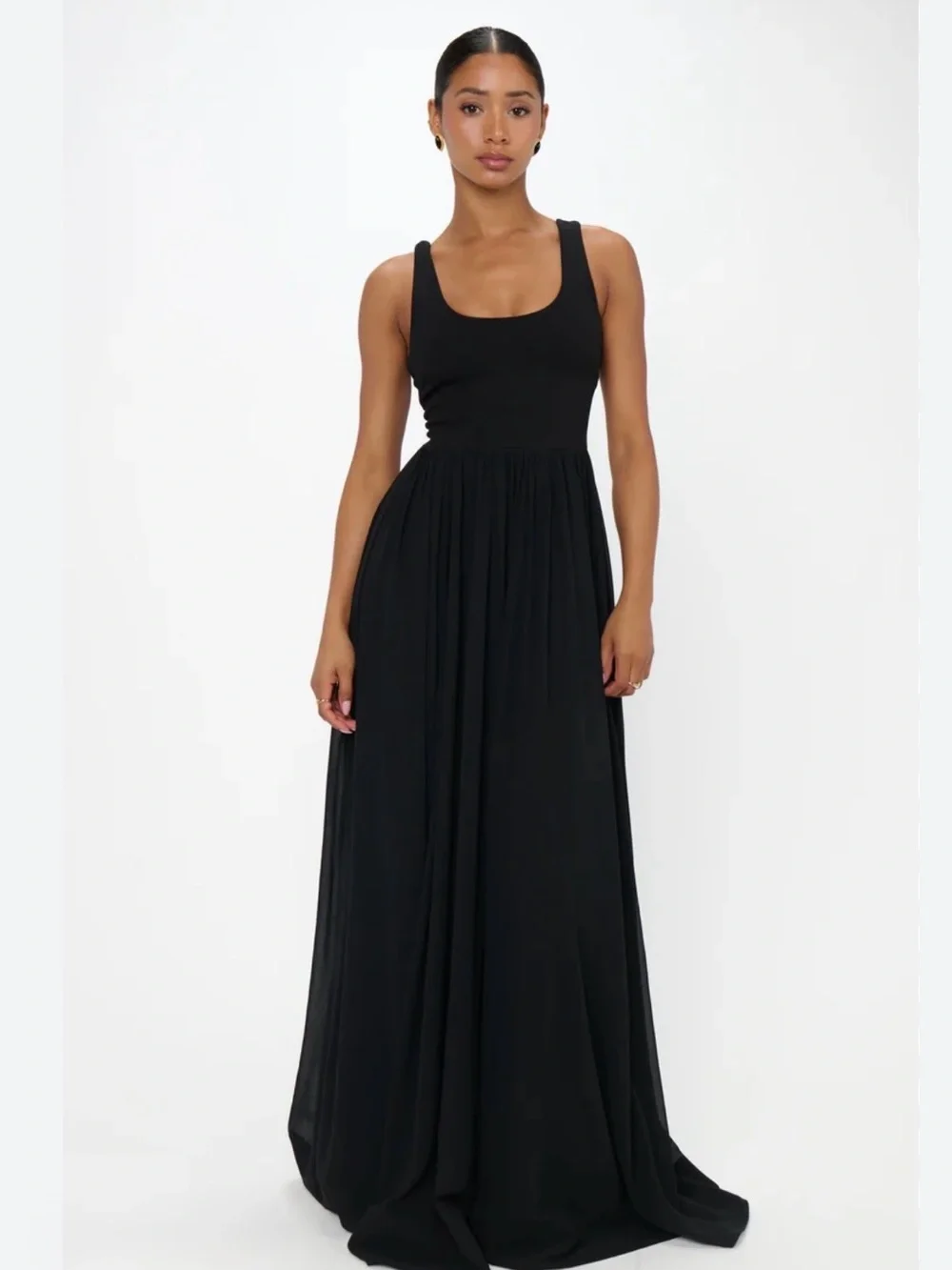 show me your mumu black bridesmaid dresses Abigail Maxi Dress, in Black Luxe Satin, Size: Small | Show Me Your Mumu